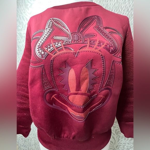 Only True Streetware, Disney Minnie Mouse, sweatshirt,  Kids small, Maroon - Picture 3 of 7